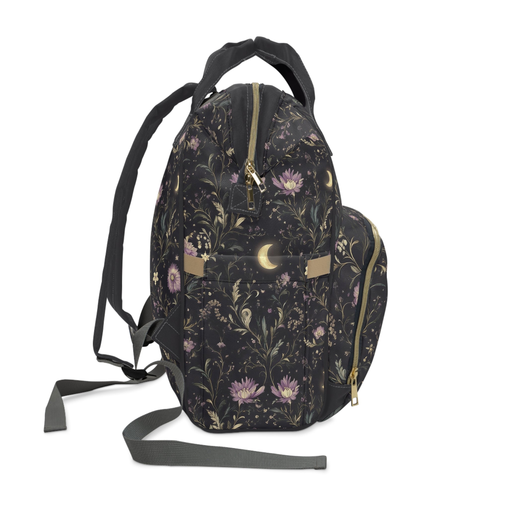 Floral Moonlight Multifunctional Diaper Backpack