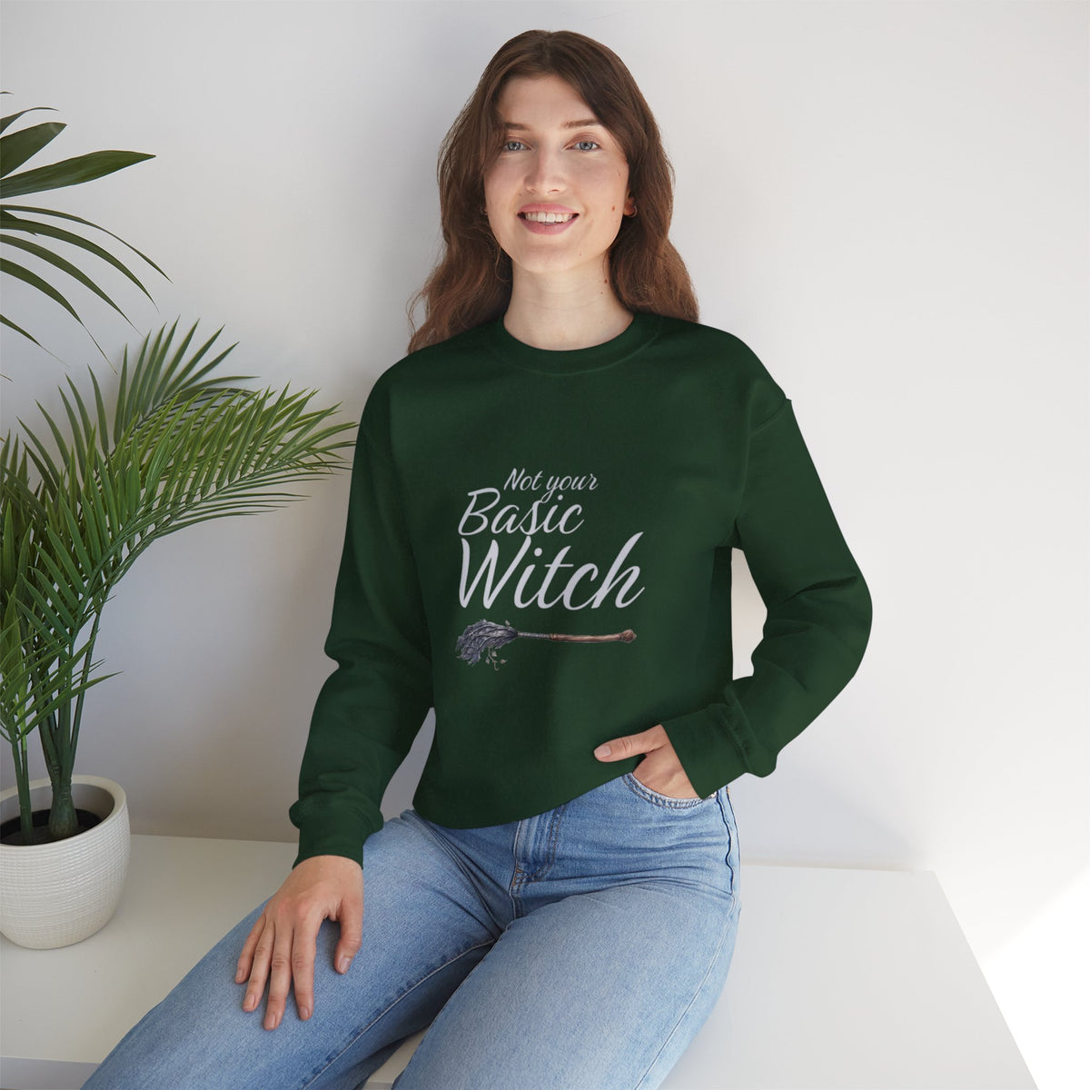 Not Your Basic Witch Unisex Fleece Sweatshirt