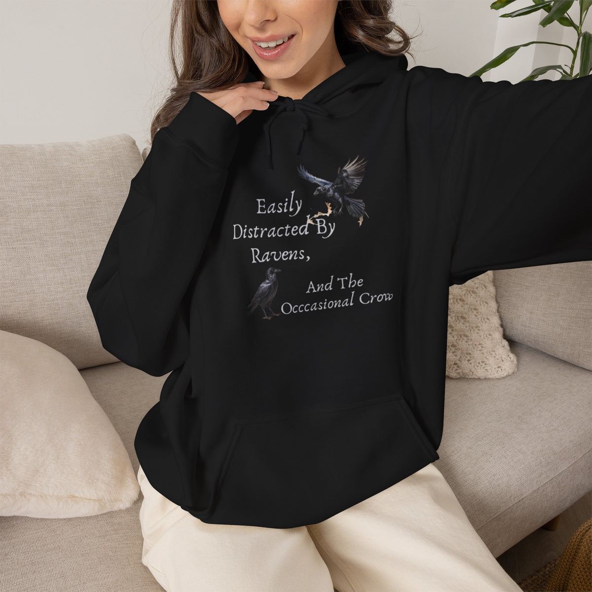 Easily Distracted by Ravens Hoodie