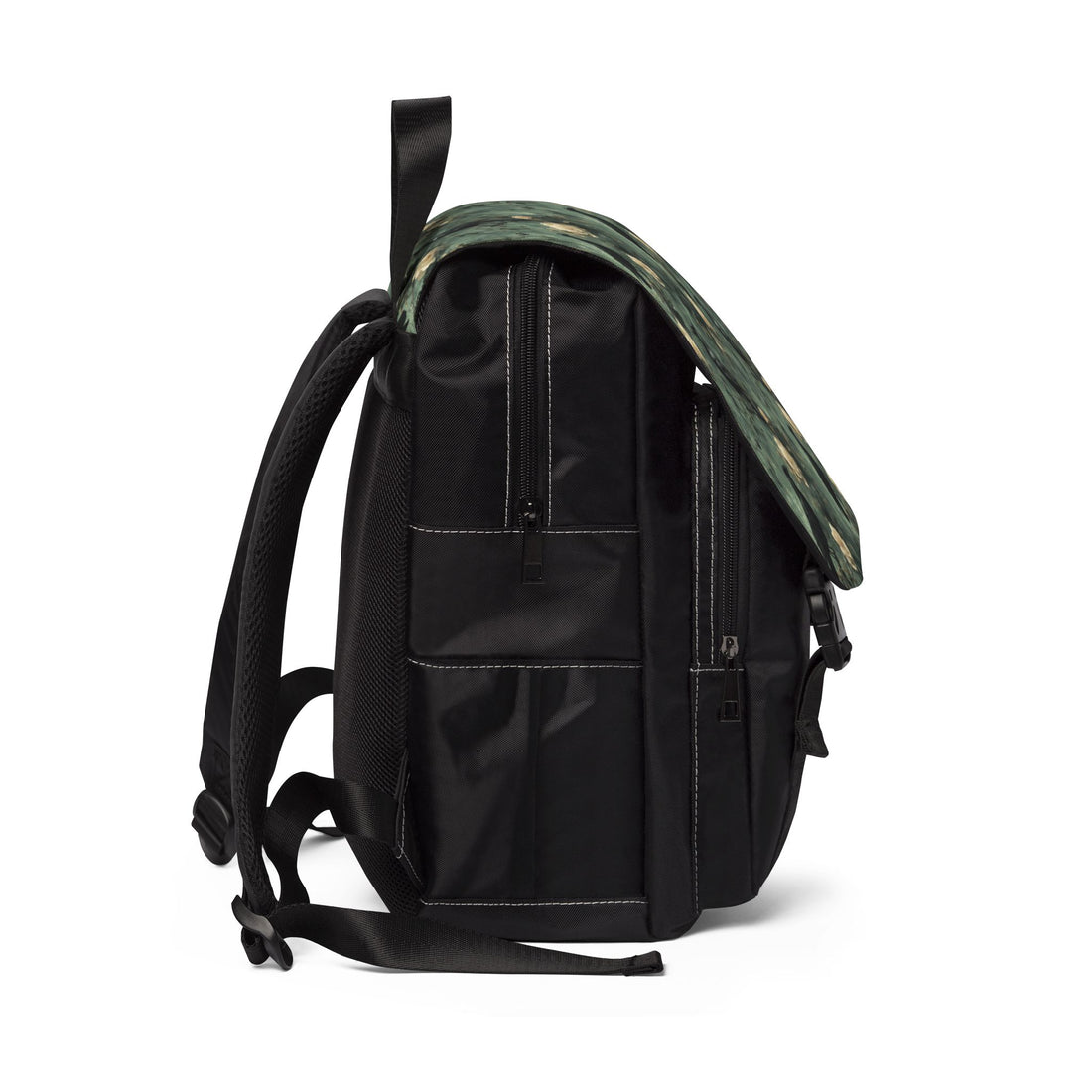 Gothic Raven With Vintage Florals Shoulder Backpack