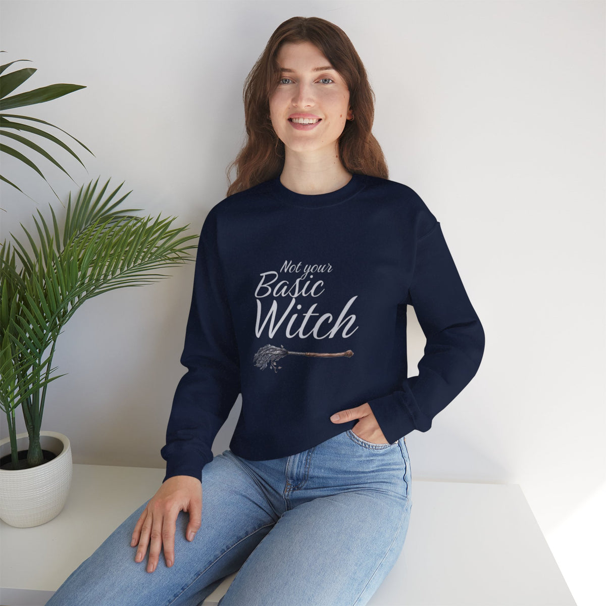 Not Your Basic Witch Unisex Fleece Sweatshirt