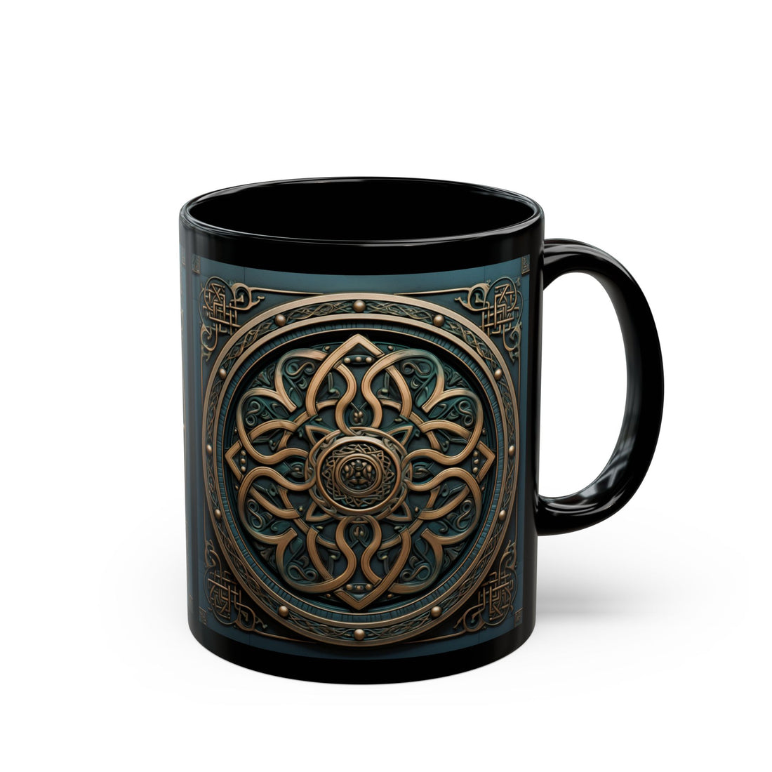 Celtic Bronze Mandala Mug