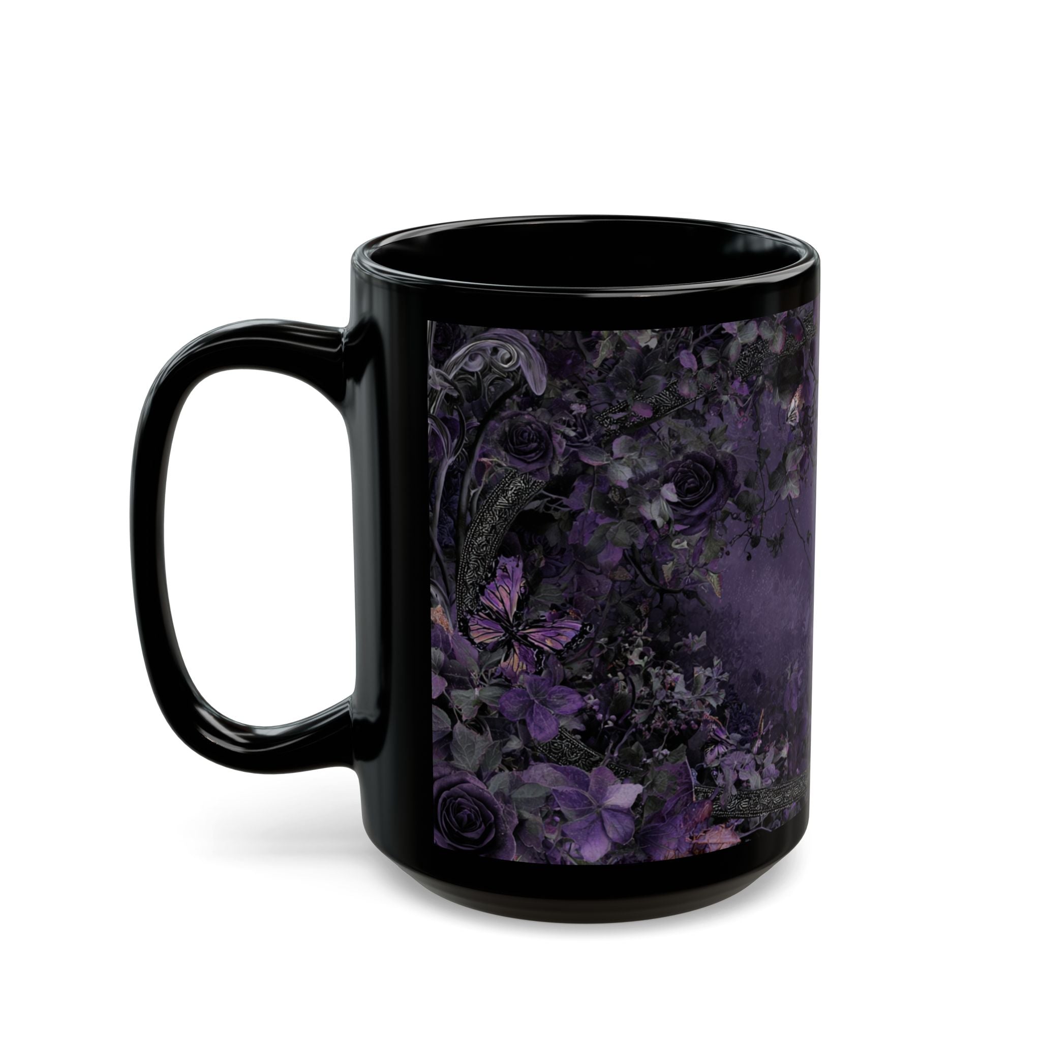 Gothic Floral Moonlit Night Mug