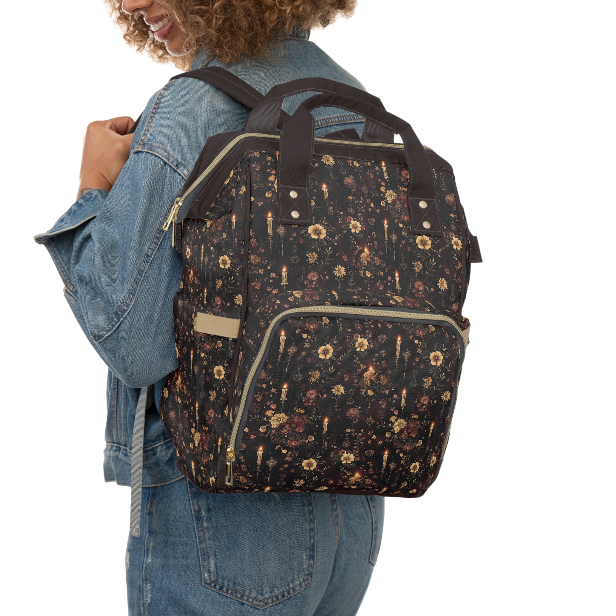 Victorian Gothic Nightscape Multifunctional Diaper Backpack