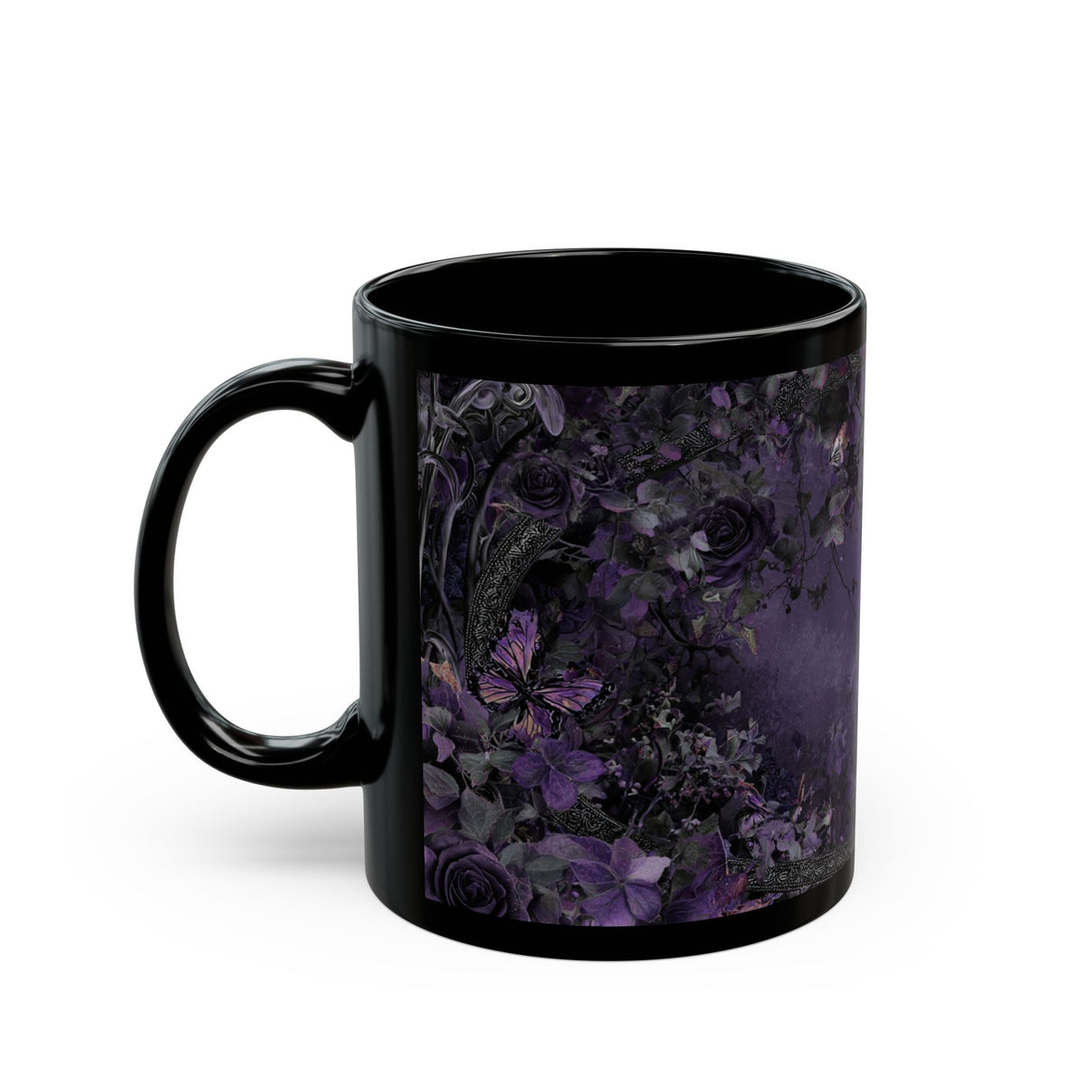 Gothic Floral Moonlit Night Mug
