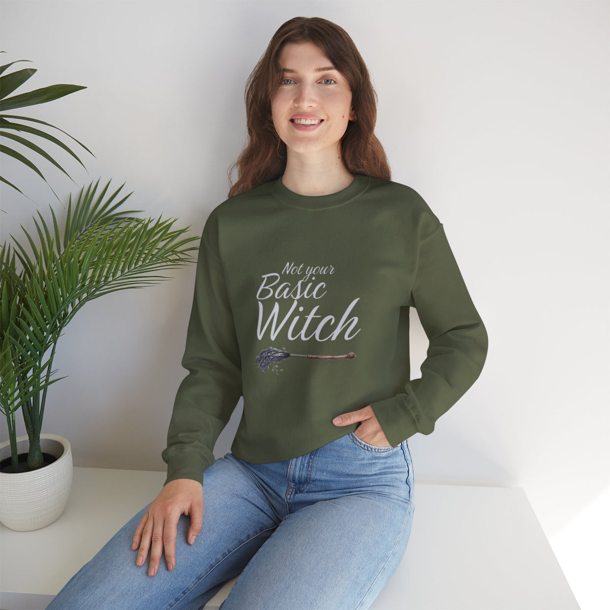 Not Your Basic Witch Unisex Fleece Sweatshirt