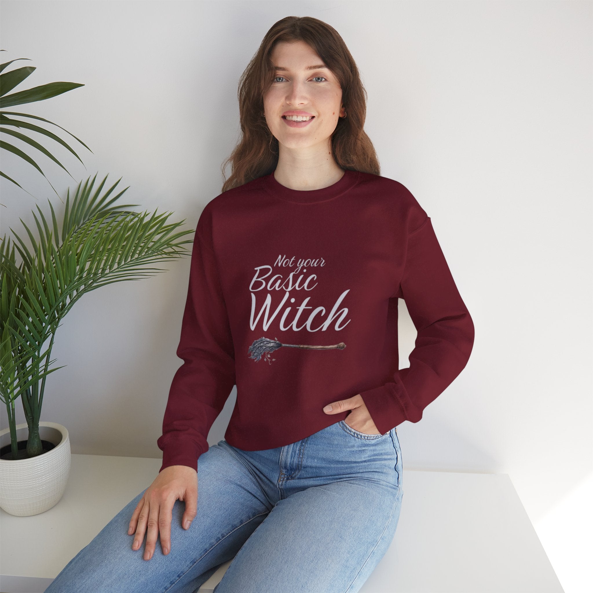 Not Your Basic Witch Unisex Fleece Sweatshirt