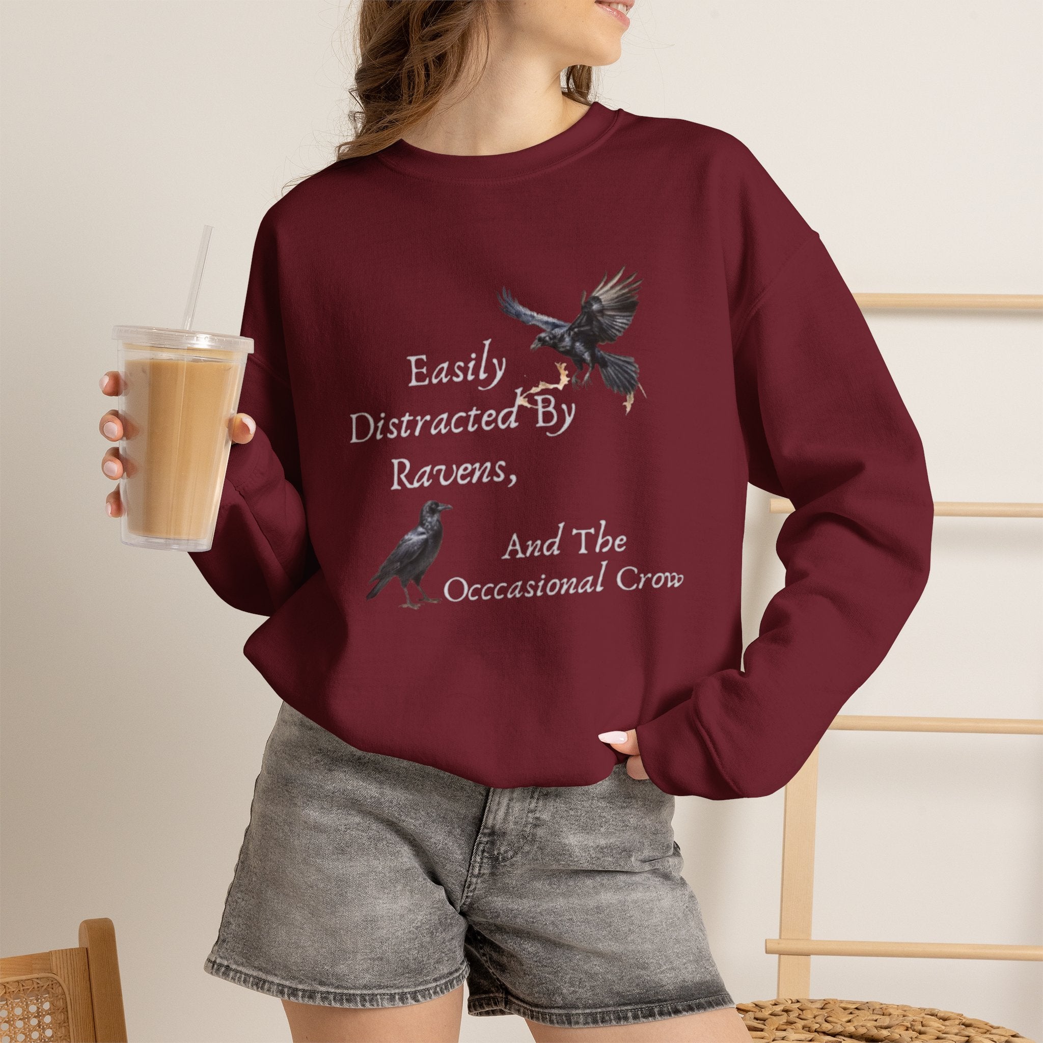 Easily Distracted By Ravens Sweatshirt