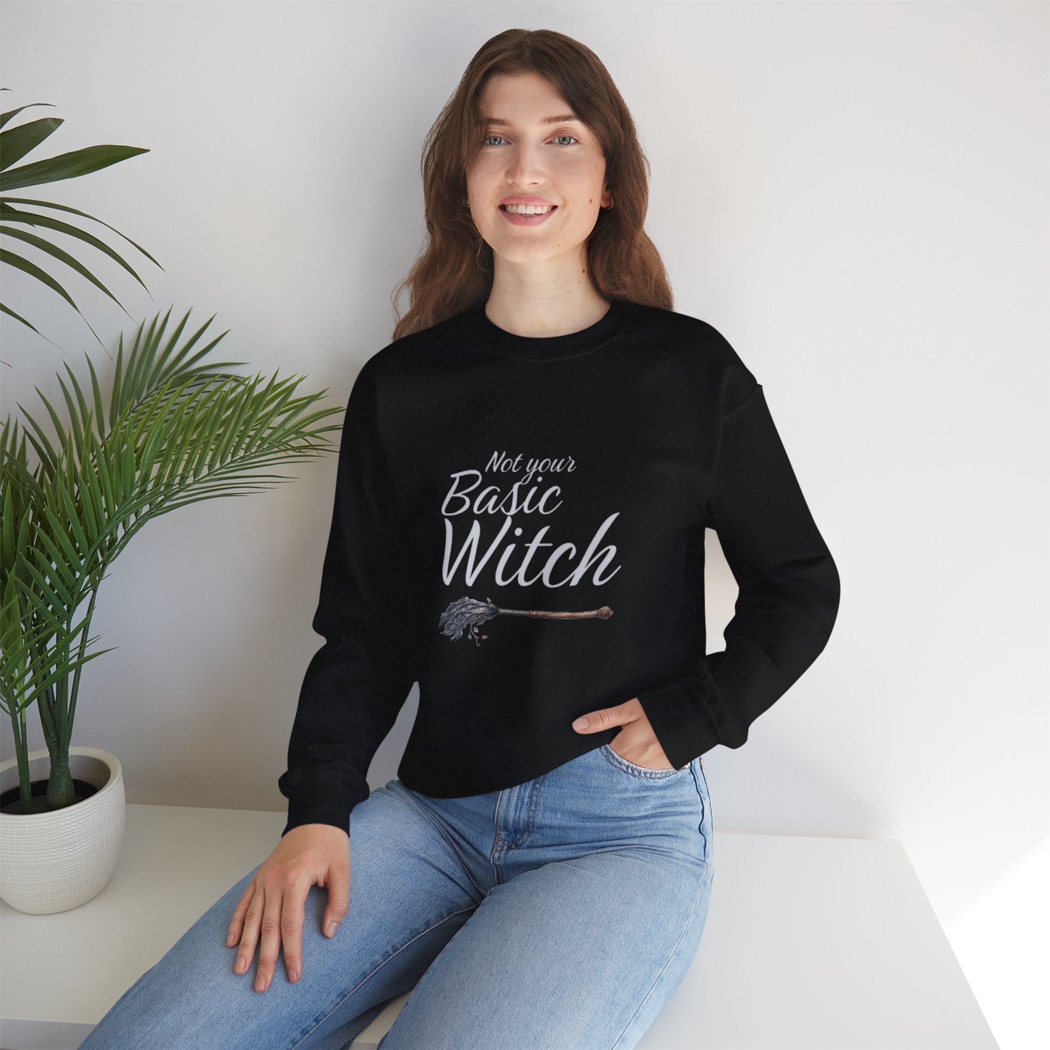 Not Your Basic Witch Unisex Fleece Sweatshirt