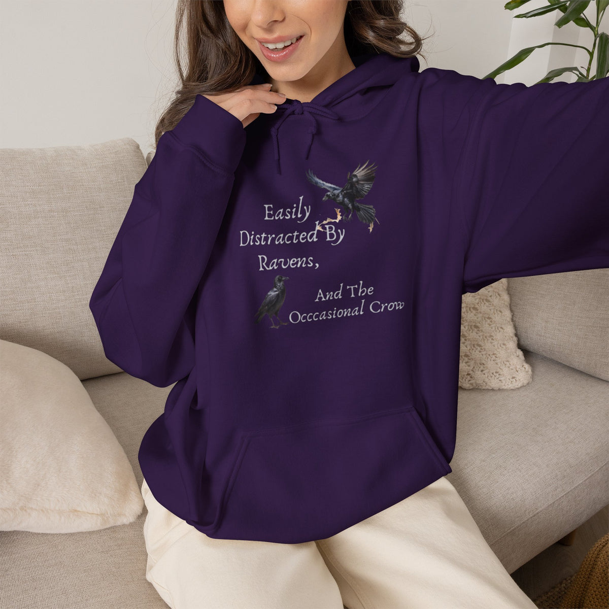 Easily Distracted by Ravens Hoodie