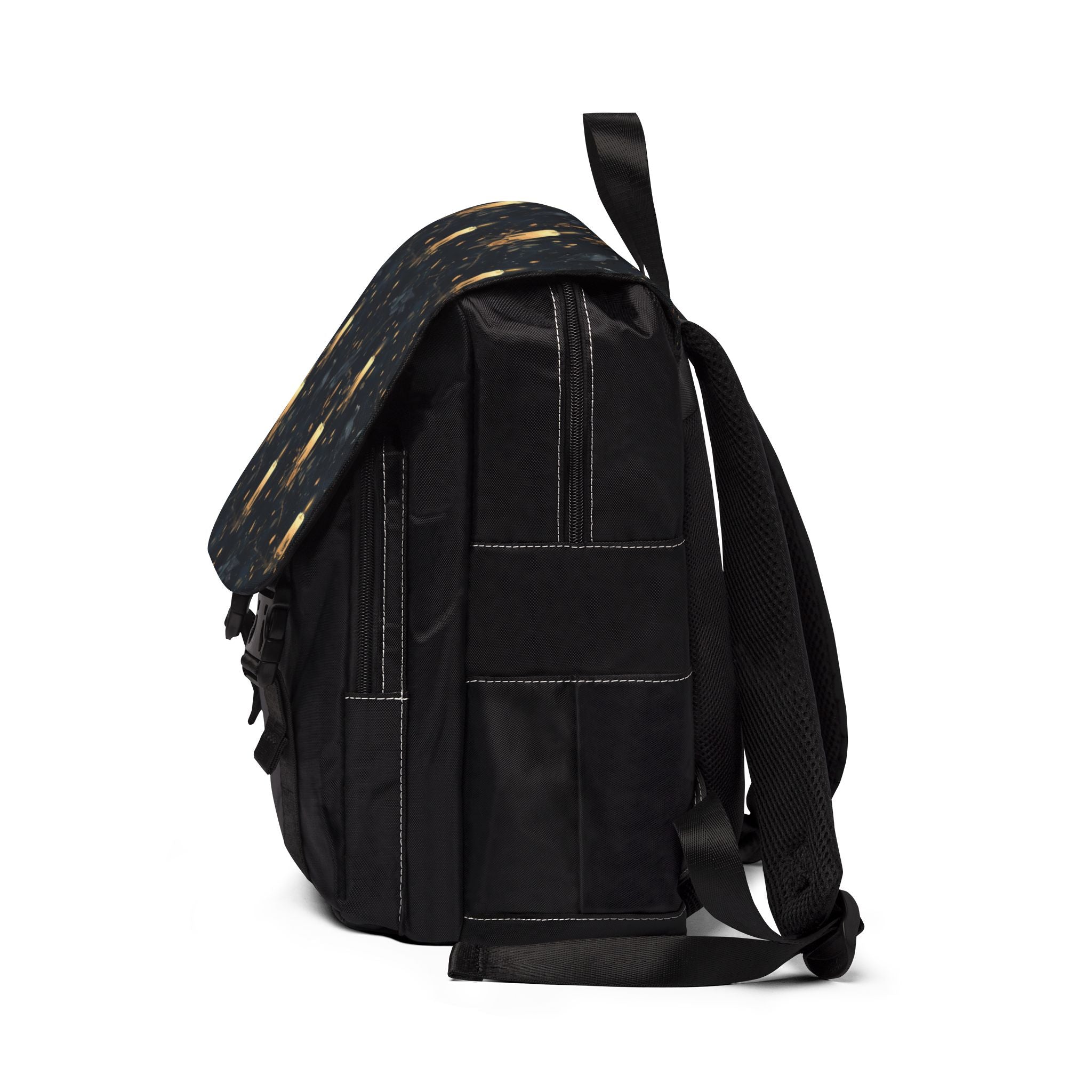 Dark Gothic Ravens With Candlelight Floral Shoulder Backpack