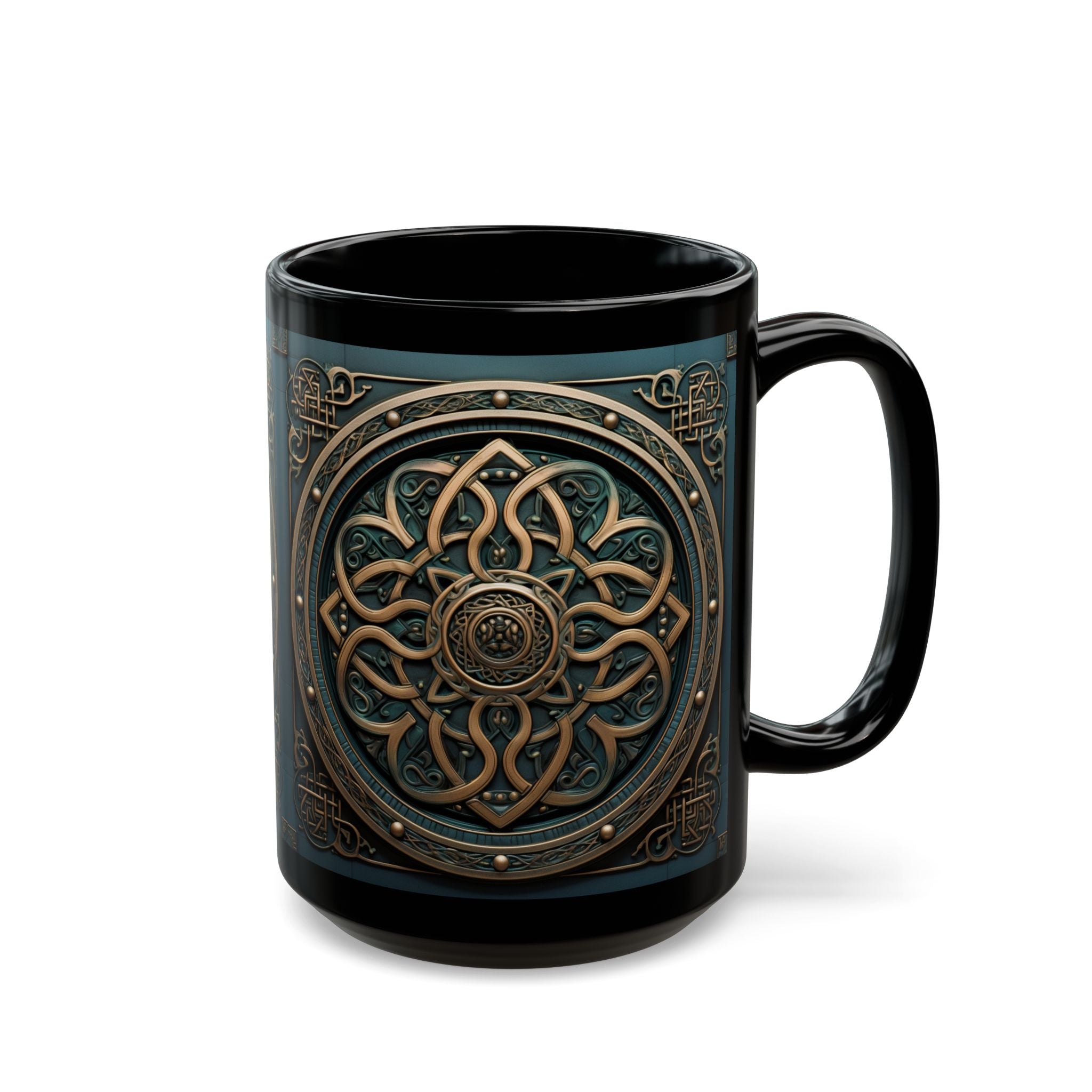 Celtic Bronze Mandala Mug