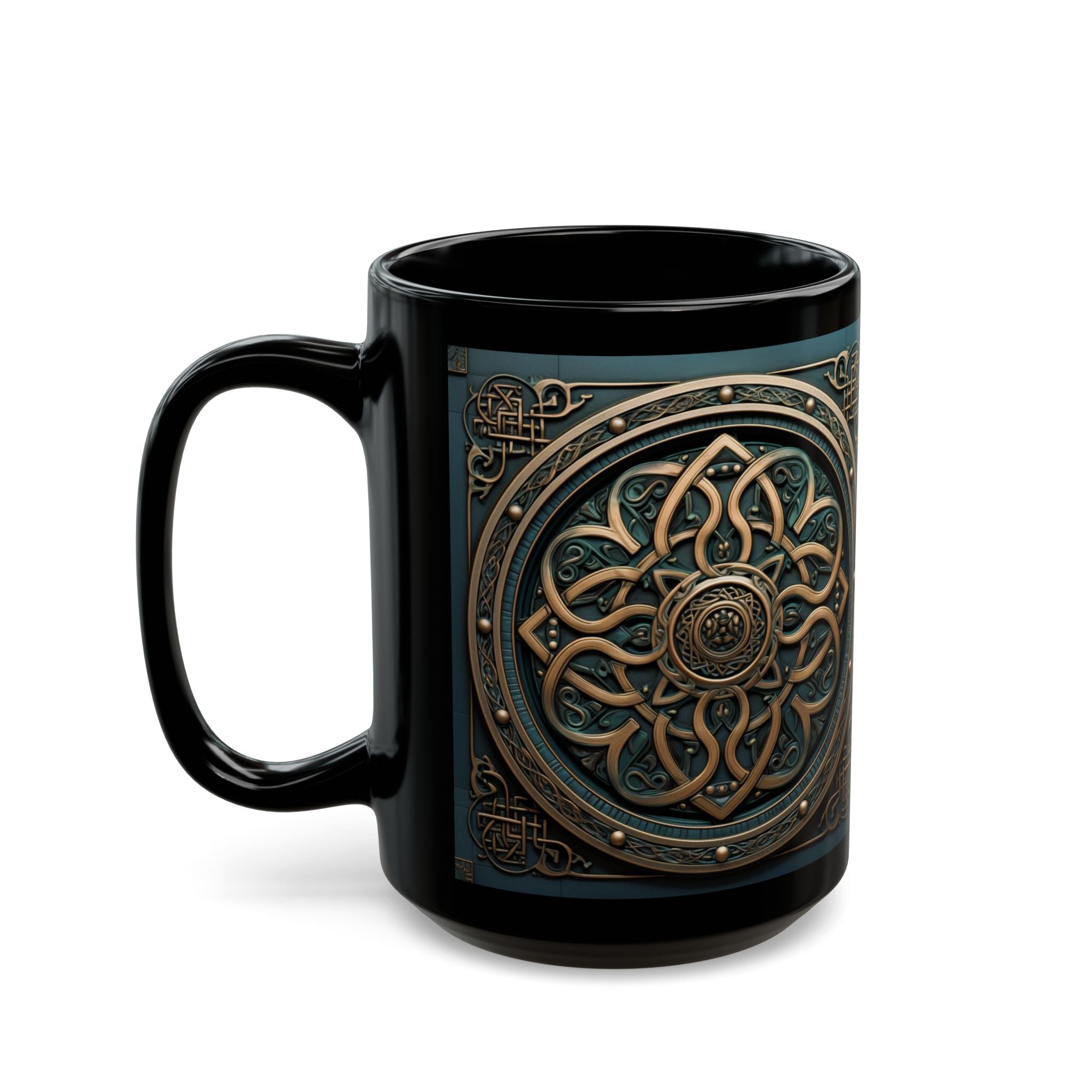 Celtic Bronze Mandala Mug