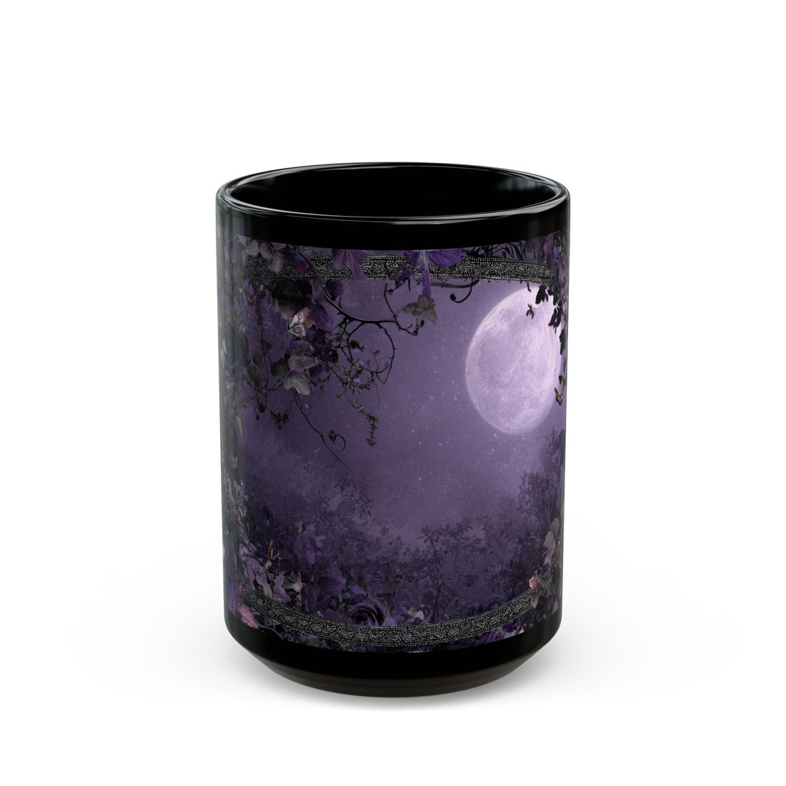 Gothic Floral Moonlit Night Mug