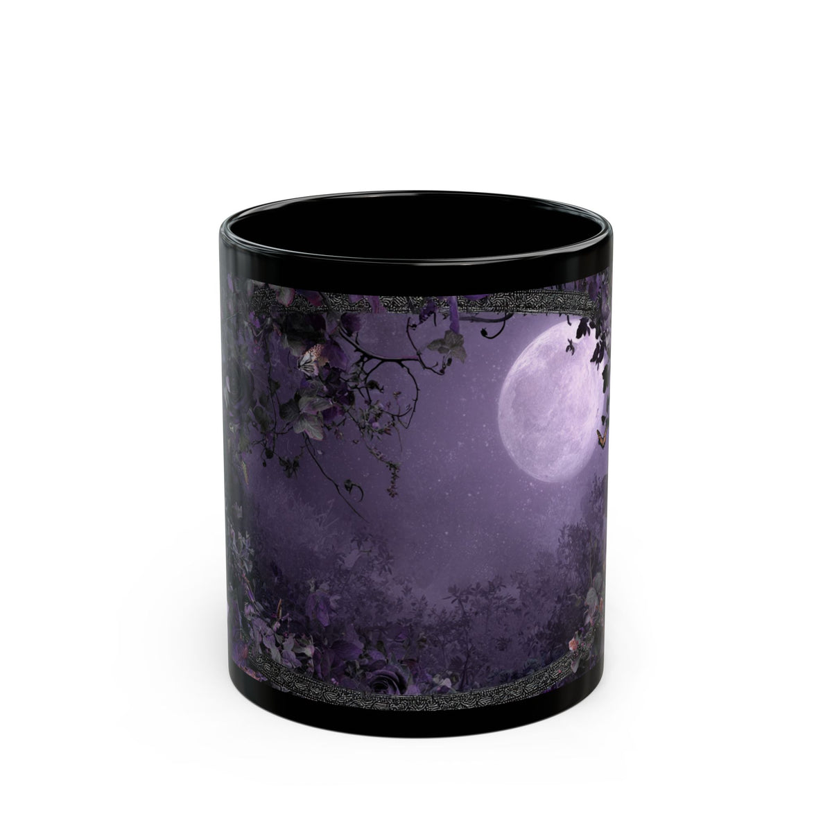 Gothic Floral Moonlit Night Mug