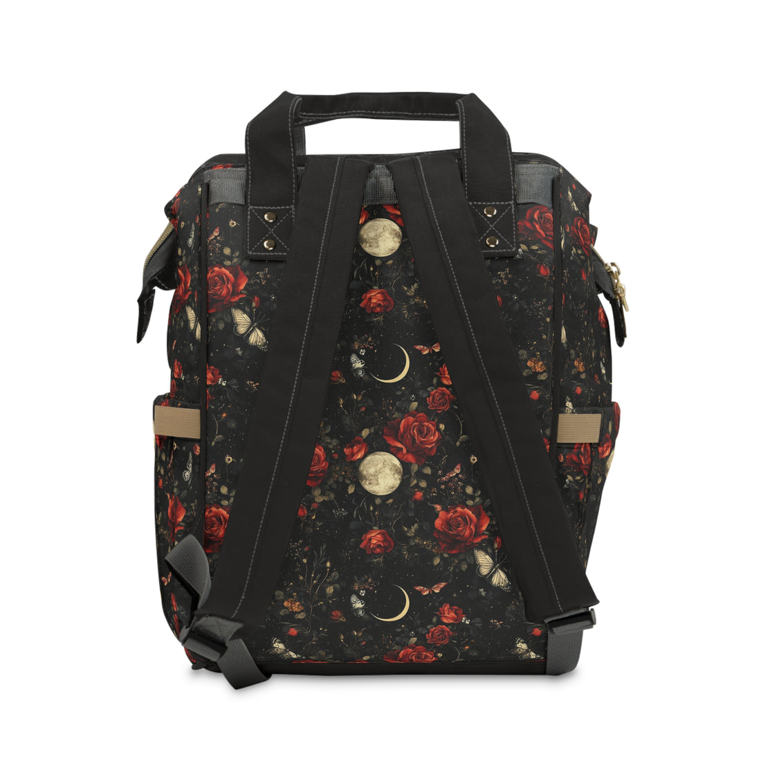 Celestial Night Rose Garden Multifunctional Diaper Backpack