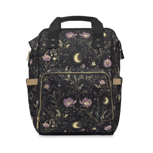 Floral Moonlight Multifunctional Diaper Backpack