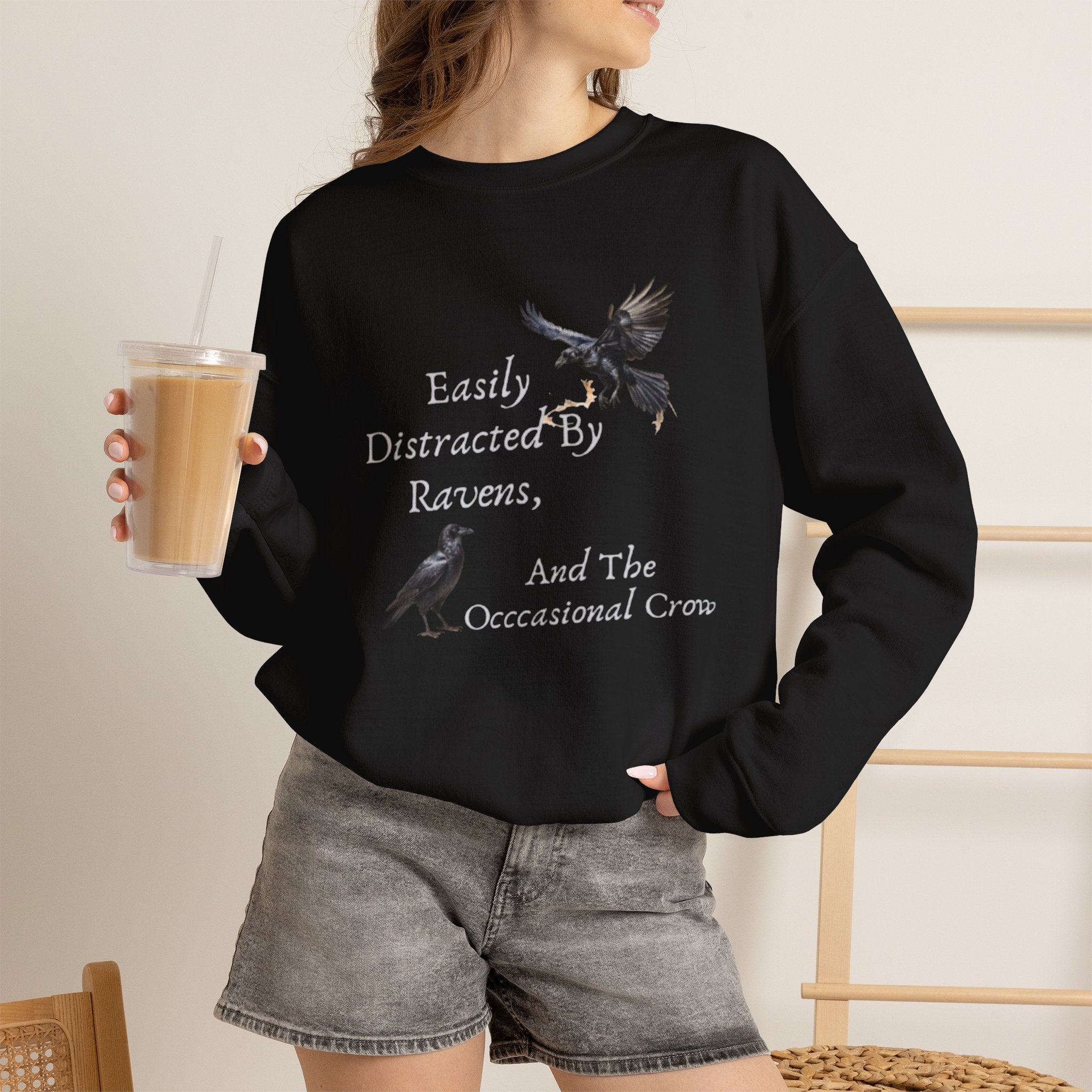 Easily Distracted By Ravens Sweatshirt