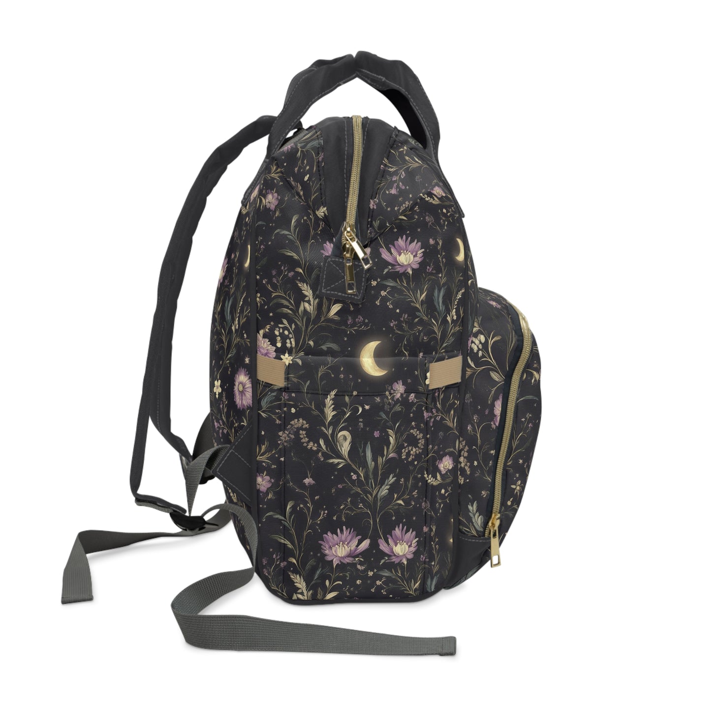 Floral Moonlight Multifunctional Diaper Backpack