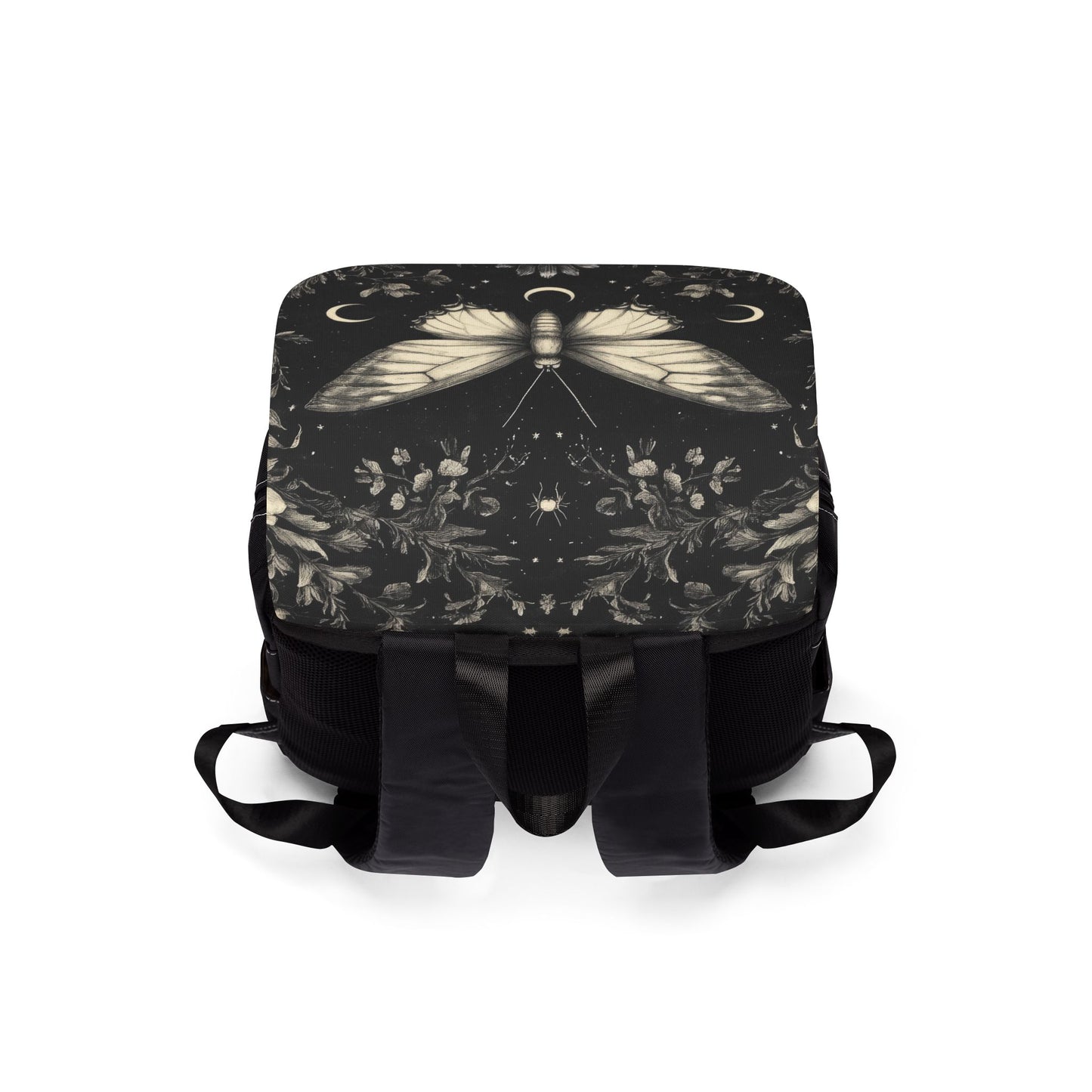 Mystical Night Moth Casual Shoulder Backpack
