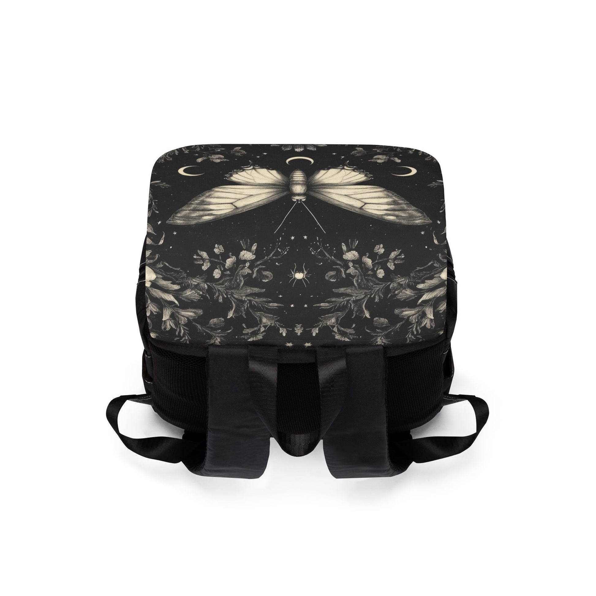 Mystical Night Moth Casual Shoulder Backpack