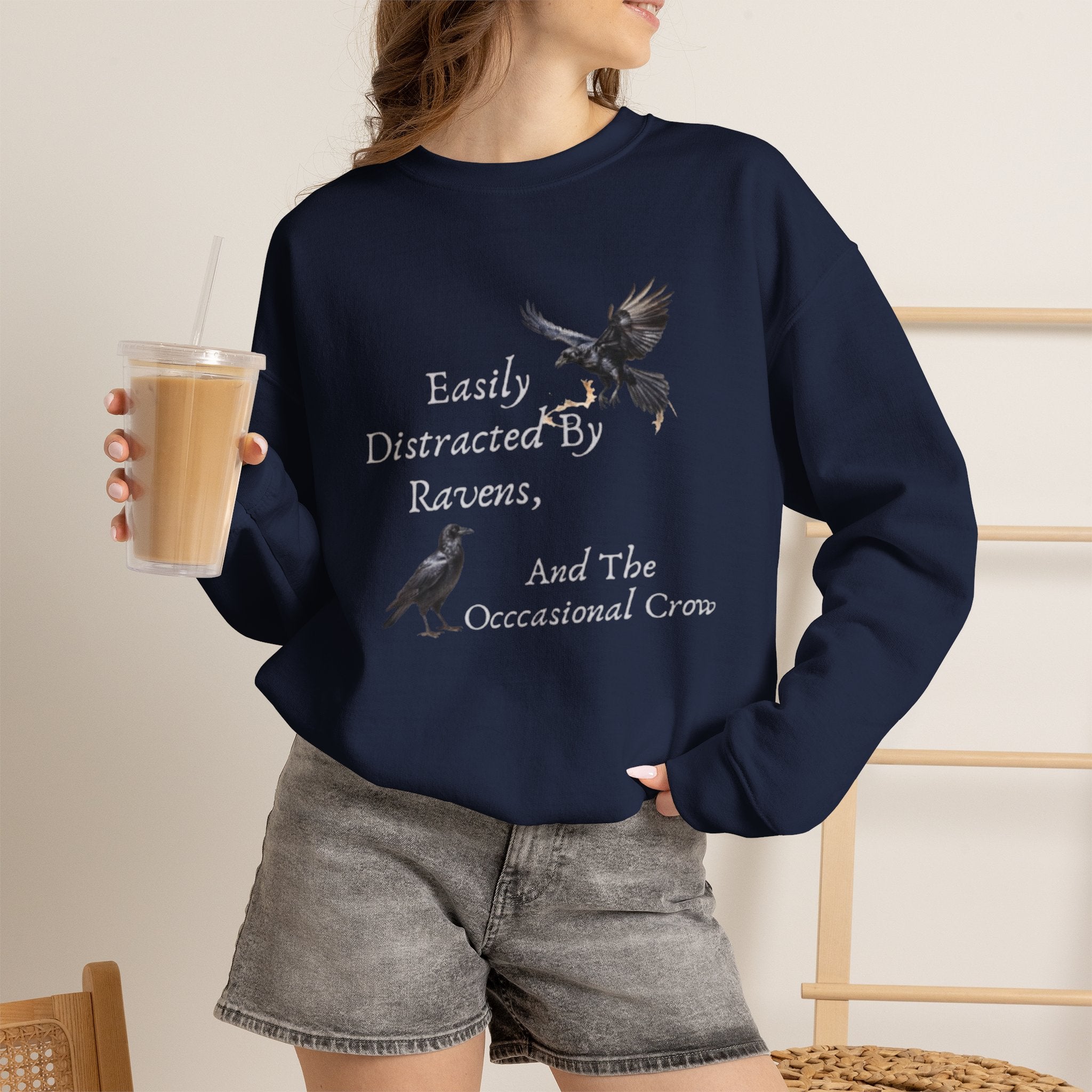 Easily Distracted By Ravens Sweatshirt