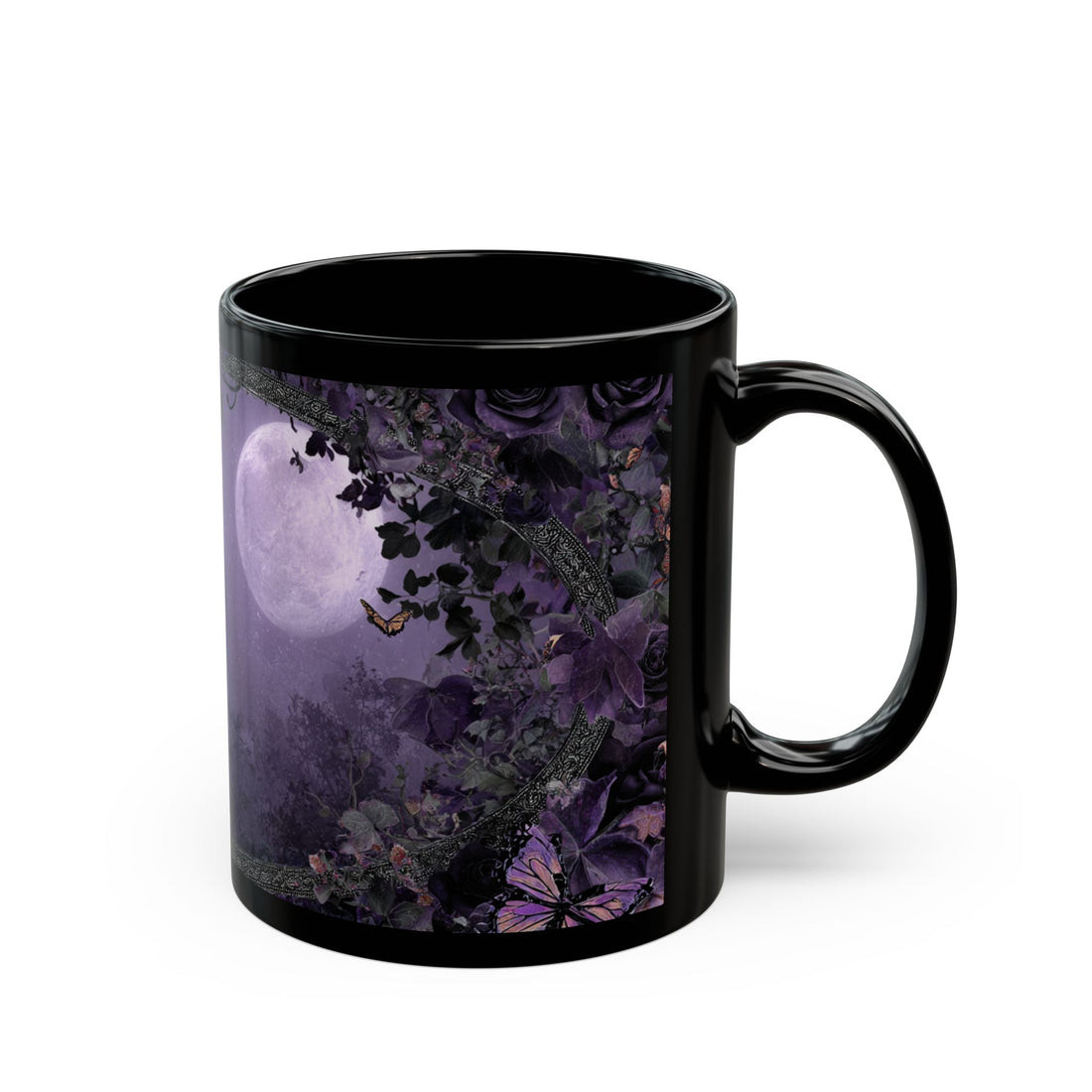 Gothic Floral Moonlit Night Mug