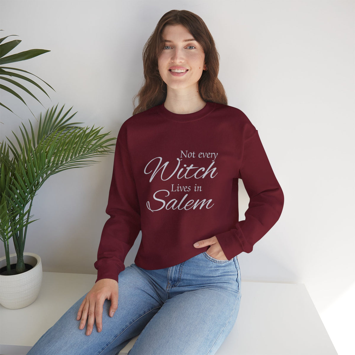 Not Every Witch Lives in Salem Unisex Crewneck