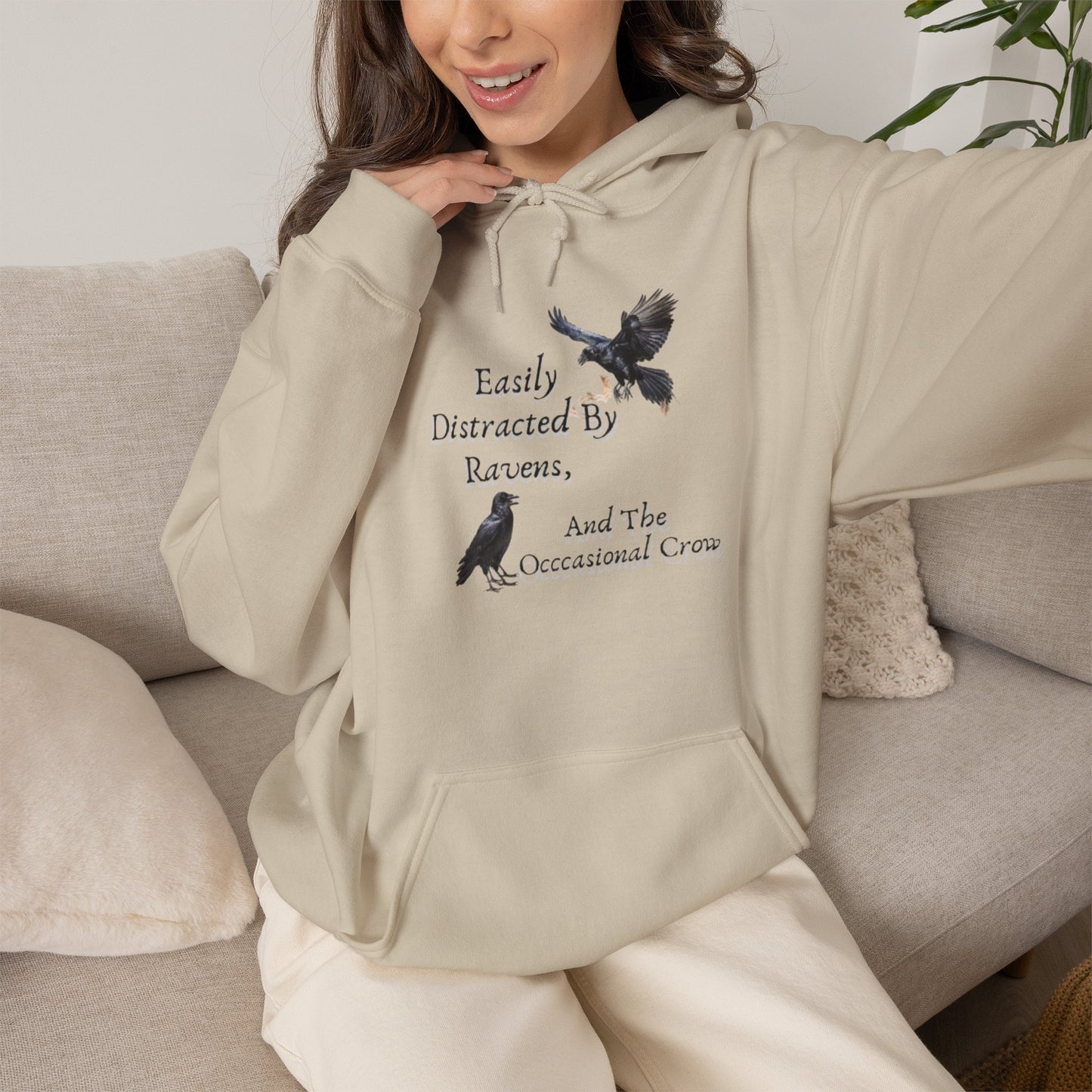 Easily Distracted by Ravens Hoodie
