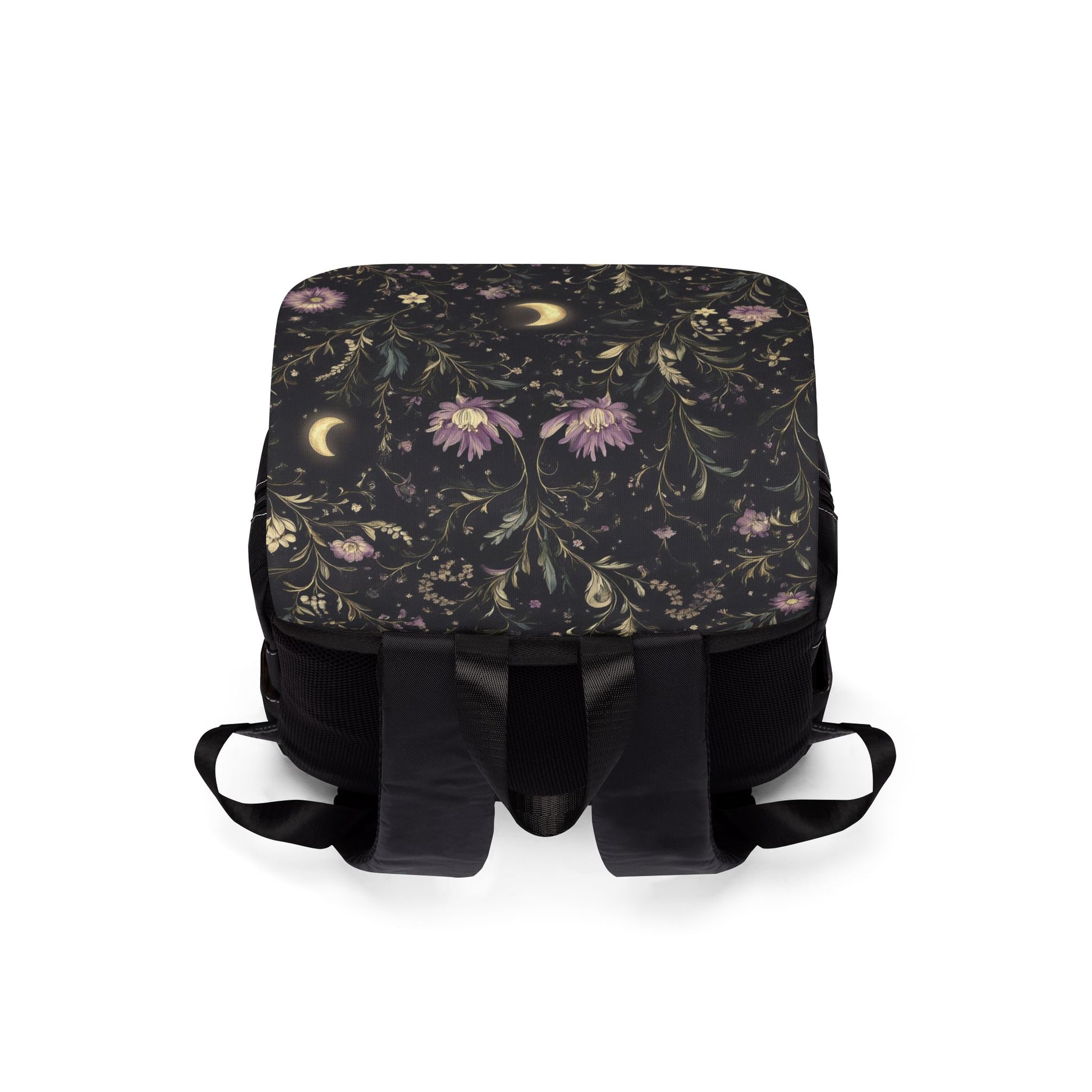 Floral Moonlight Casual Shoulder Backpack