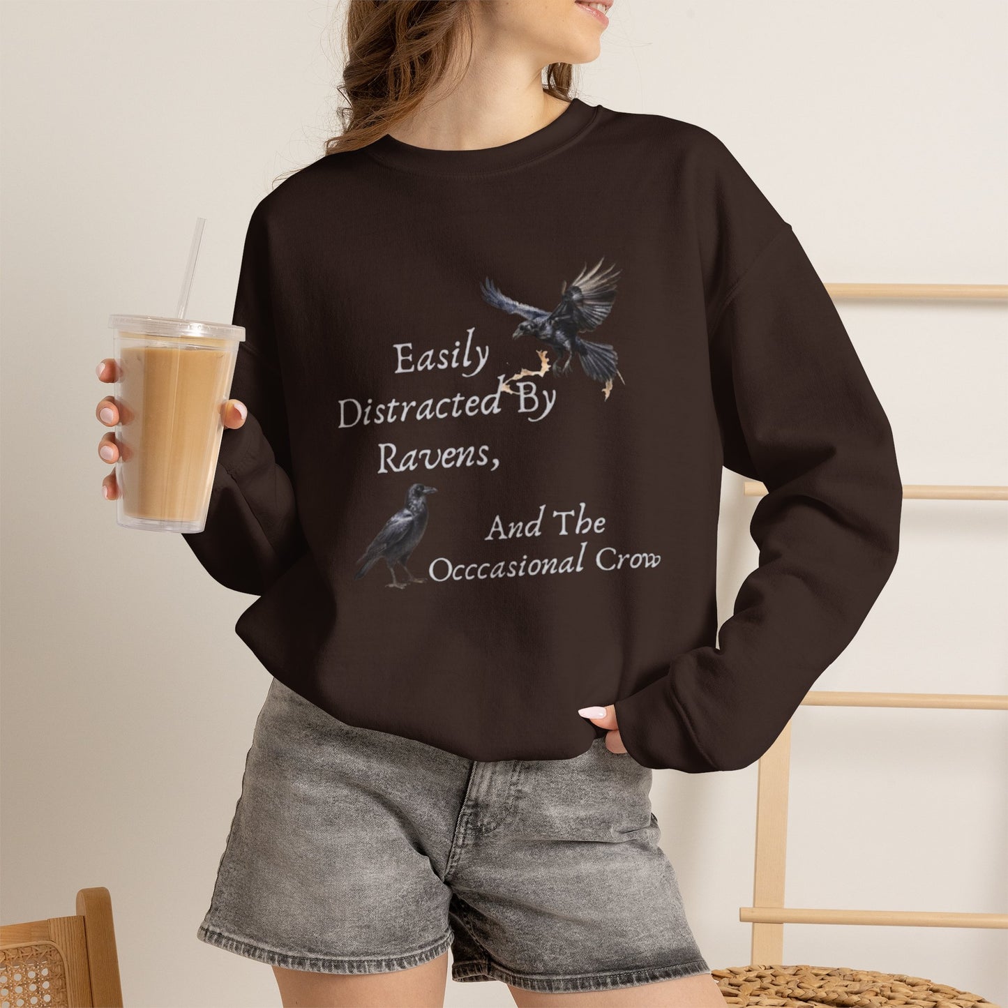 Easily Distracted By Ravens Sweatshirt