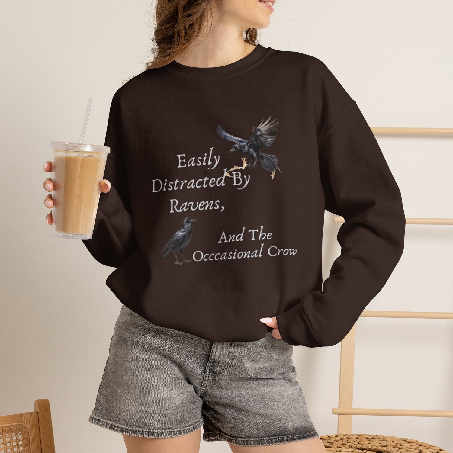Easily Distracted By Ravens Sweatshirt