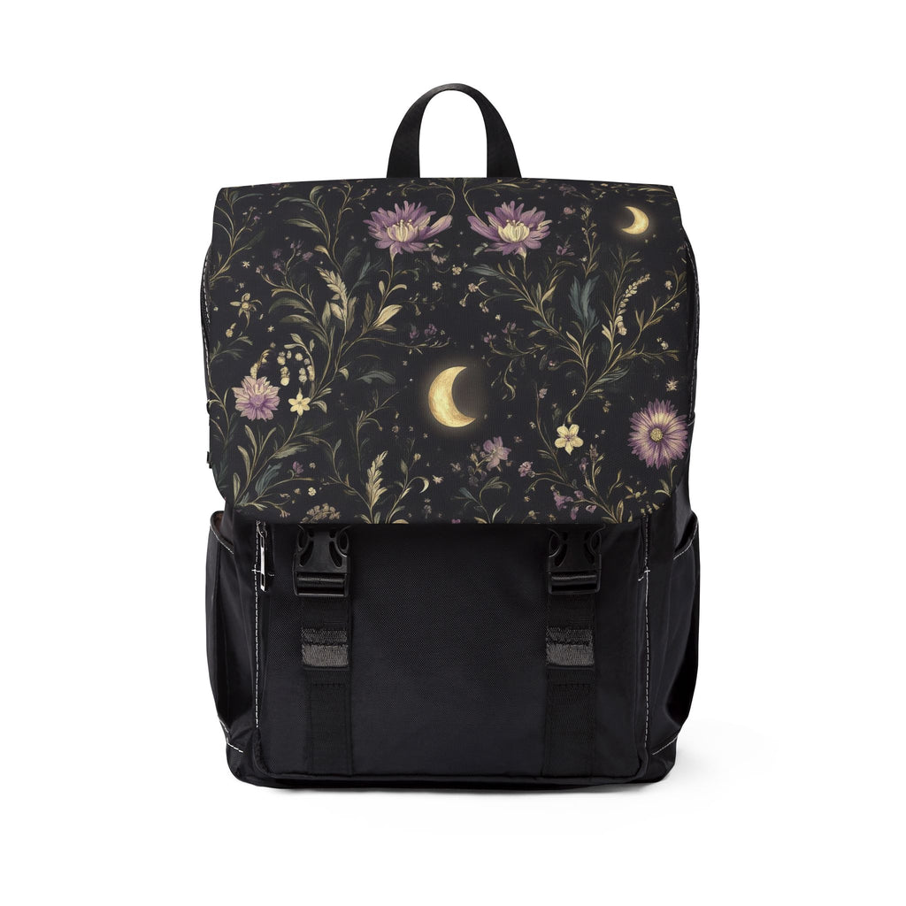 Floral Moonlight Casual Shoulder Backpack