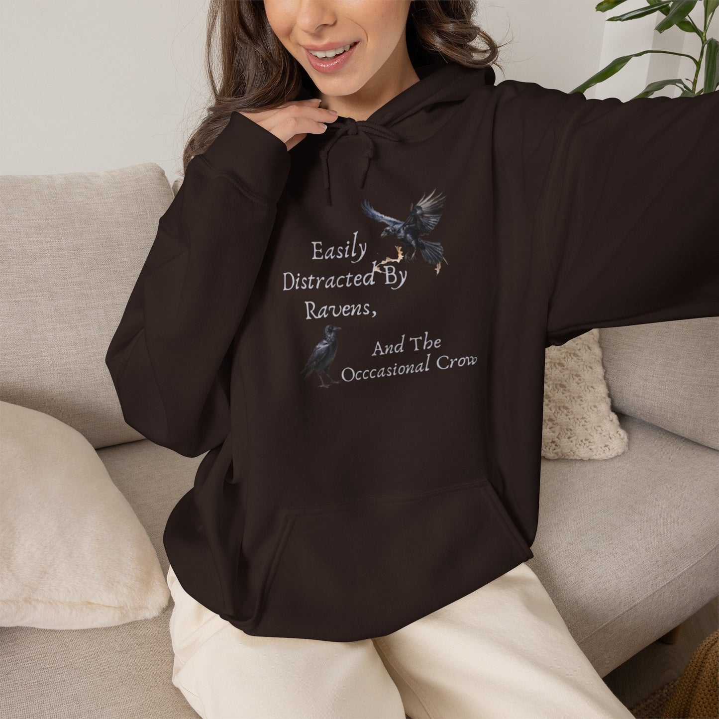 Easily Distracted by Ravens Hoodie