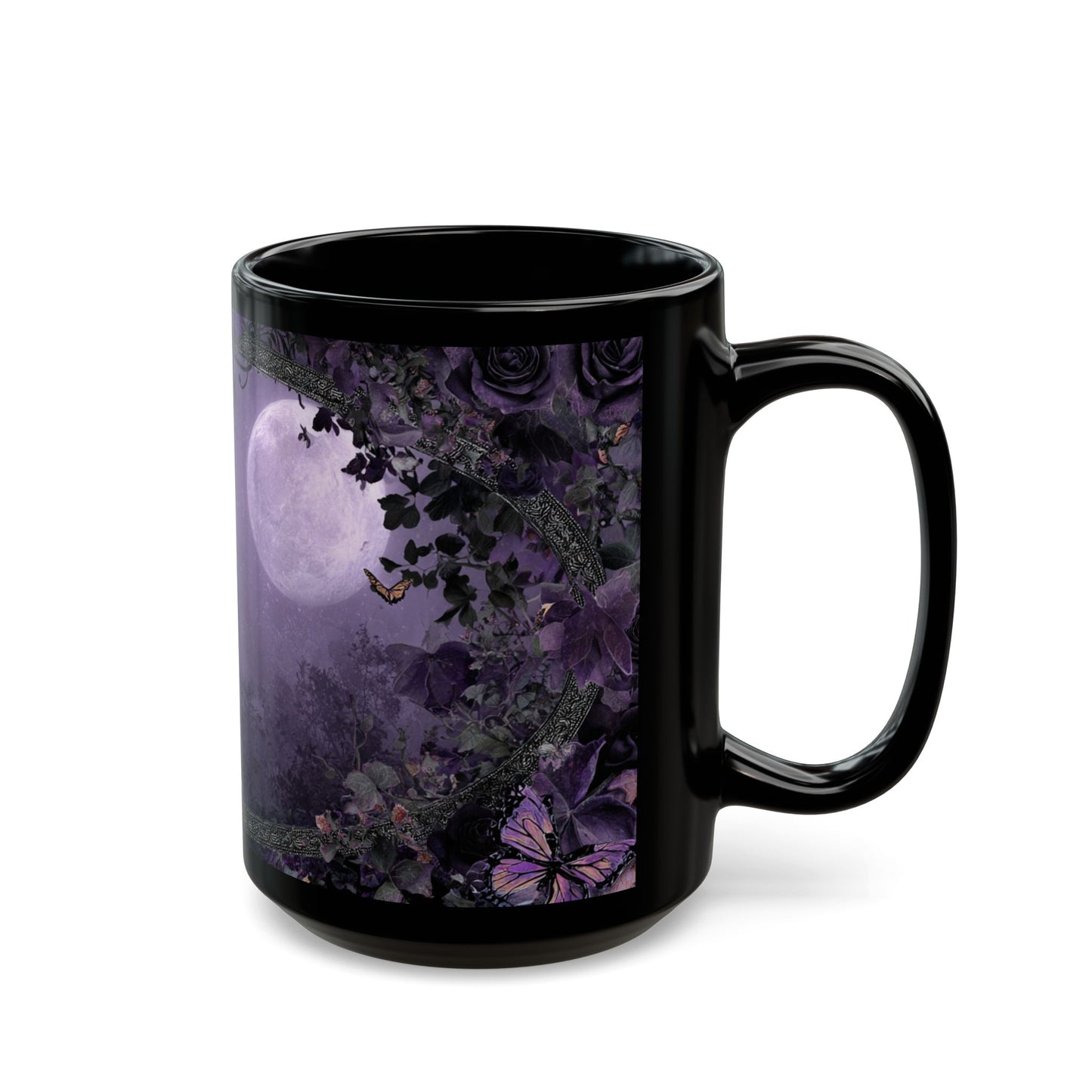 Gothic Floral Moonlit Night