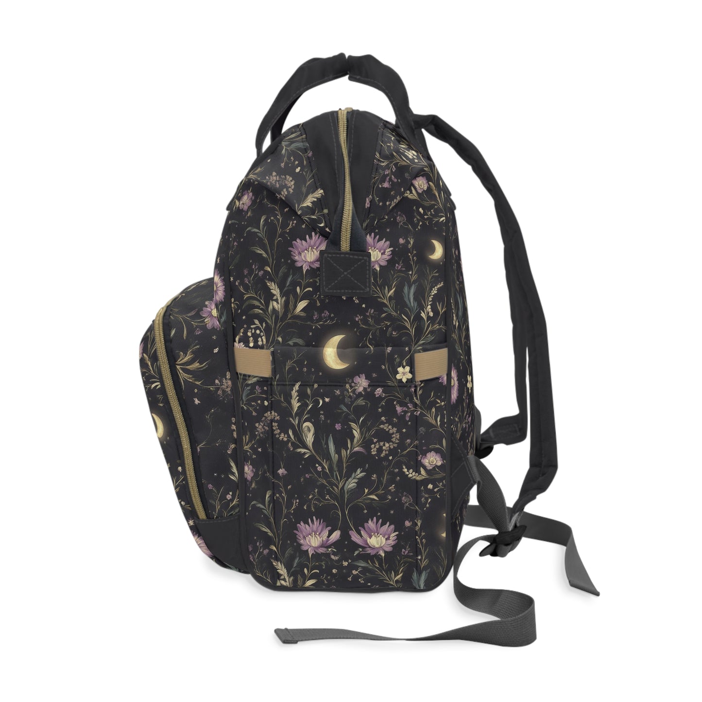 Floral Moonlight Multifunctional Diaper Backpack
