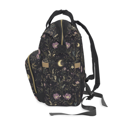 Floral Moonlight Multifunctional Diaper Backpack