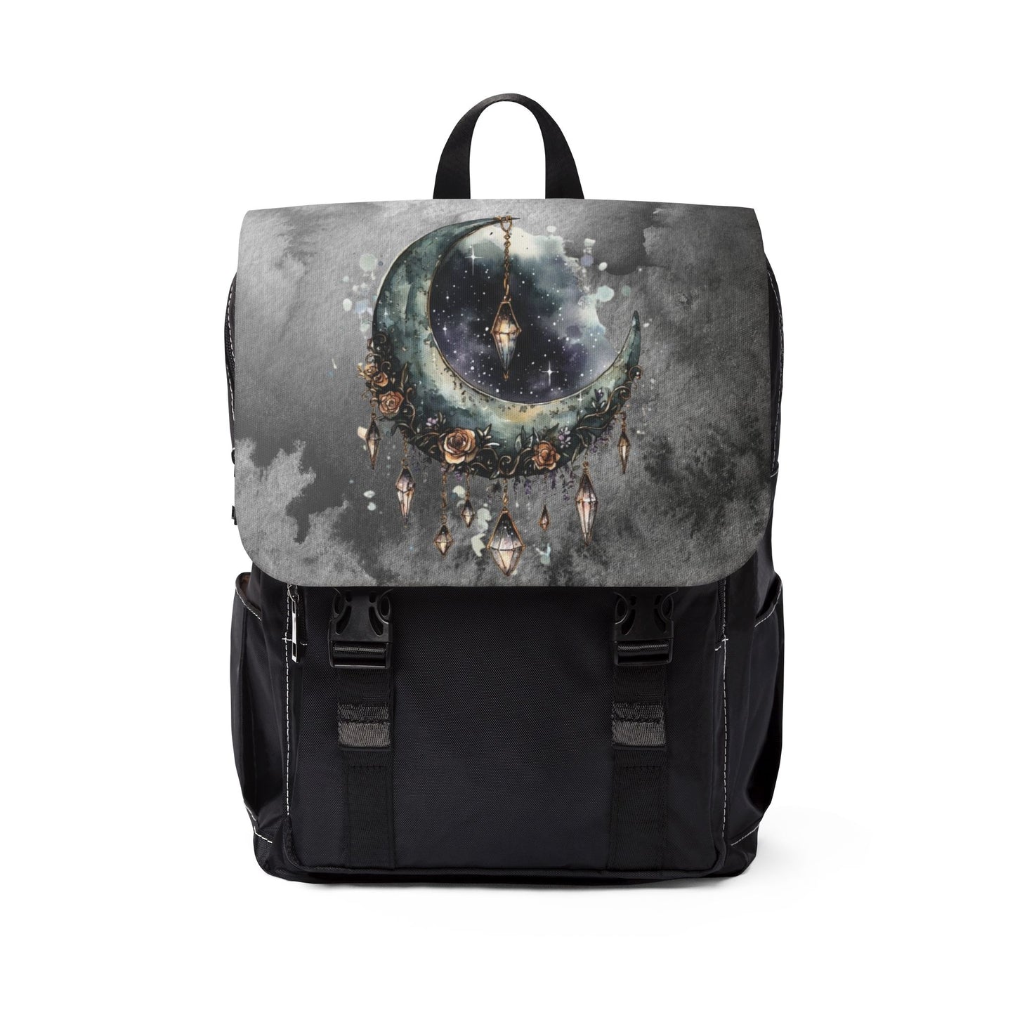 Jeweled Celestial Moon Casual Shoulder Backpack