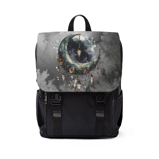 Jeweled Celestial Moon Casual Shoulder Backpack