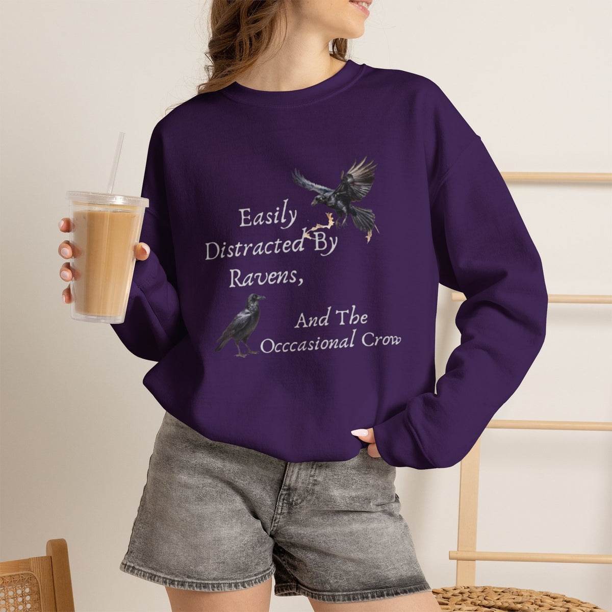 Easily Distracted By Ravens Sweatshirt