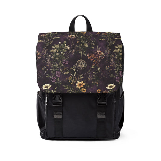 Dark Cottagecore Meadow Shoulder Backpack