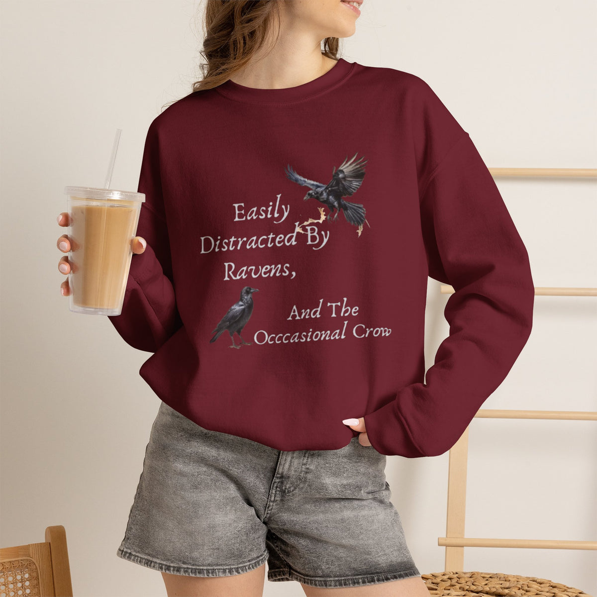 Easily Distracted By Ravens Sweatshirt