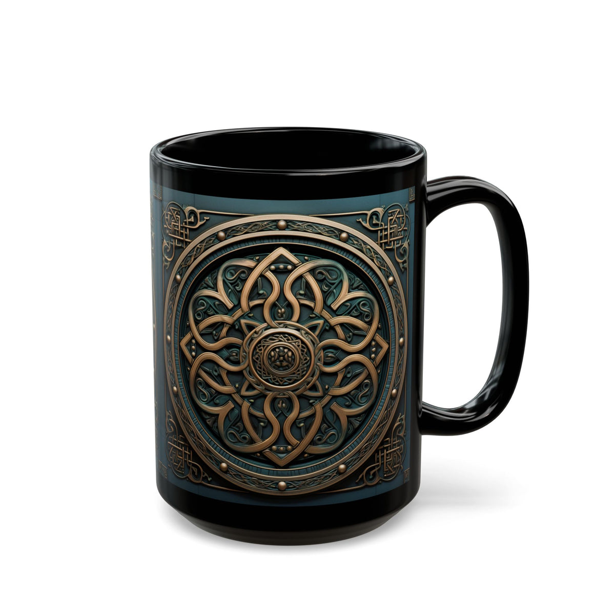 Celtic Bronze Mandala Mug