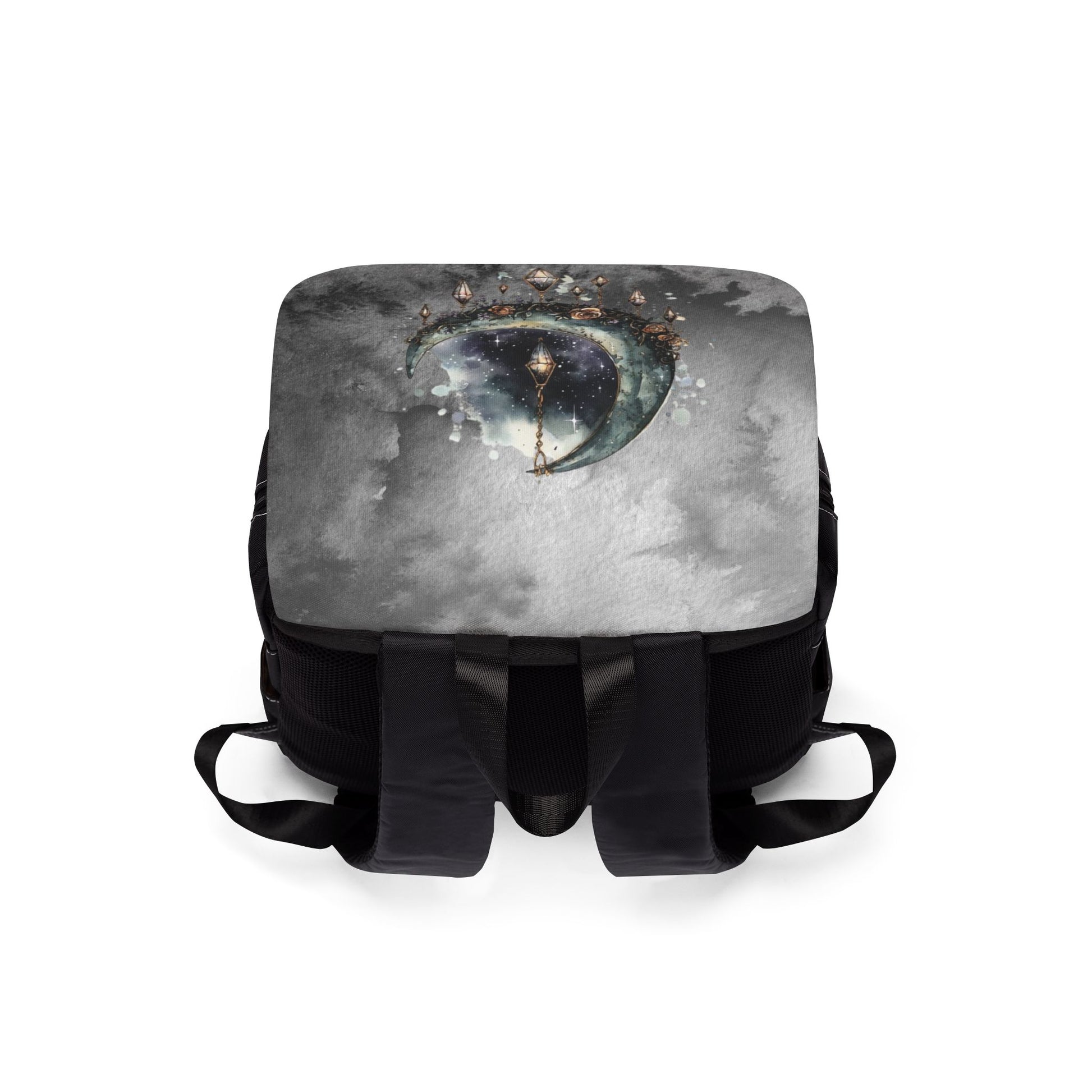 Jeweled Celestial Moon Casual Shoulder Backpack
