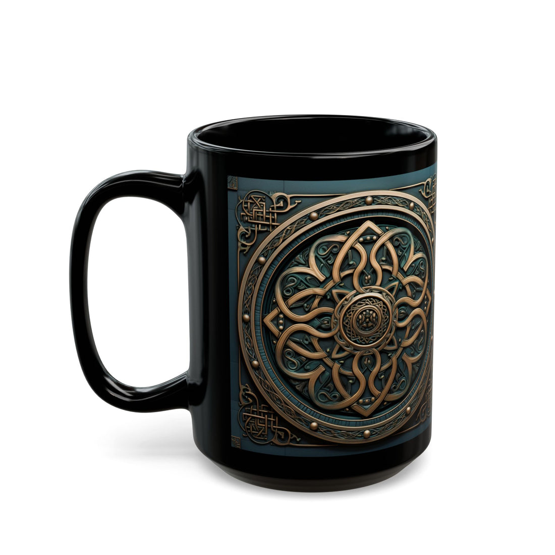 Celtic Bronze Mandala Mug