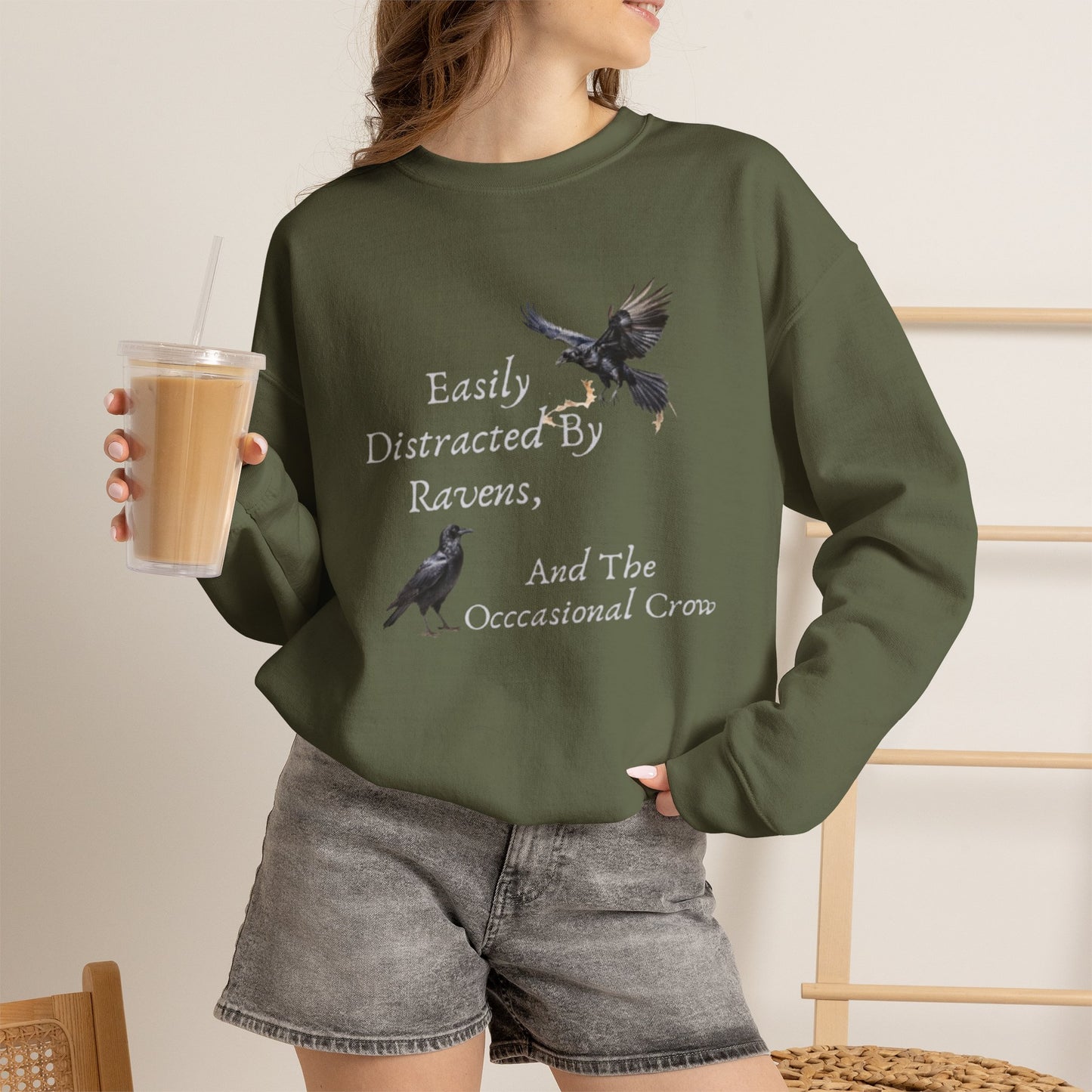 Easily Distracted By Ravens Sweatshirt