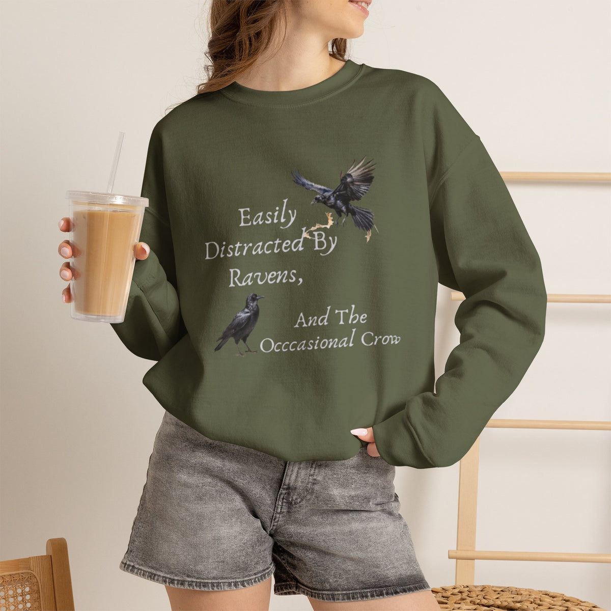 Easily Distracted By Ravens Sweatshirt
