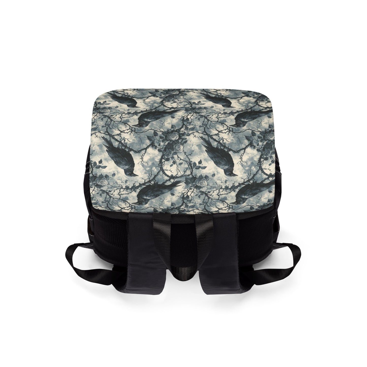 Dark Gothic Ravens And Roses Shoulder Backpack