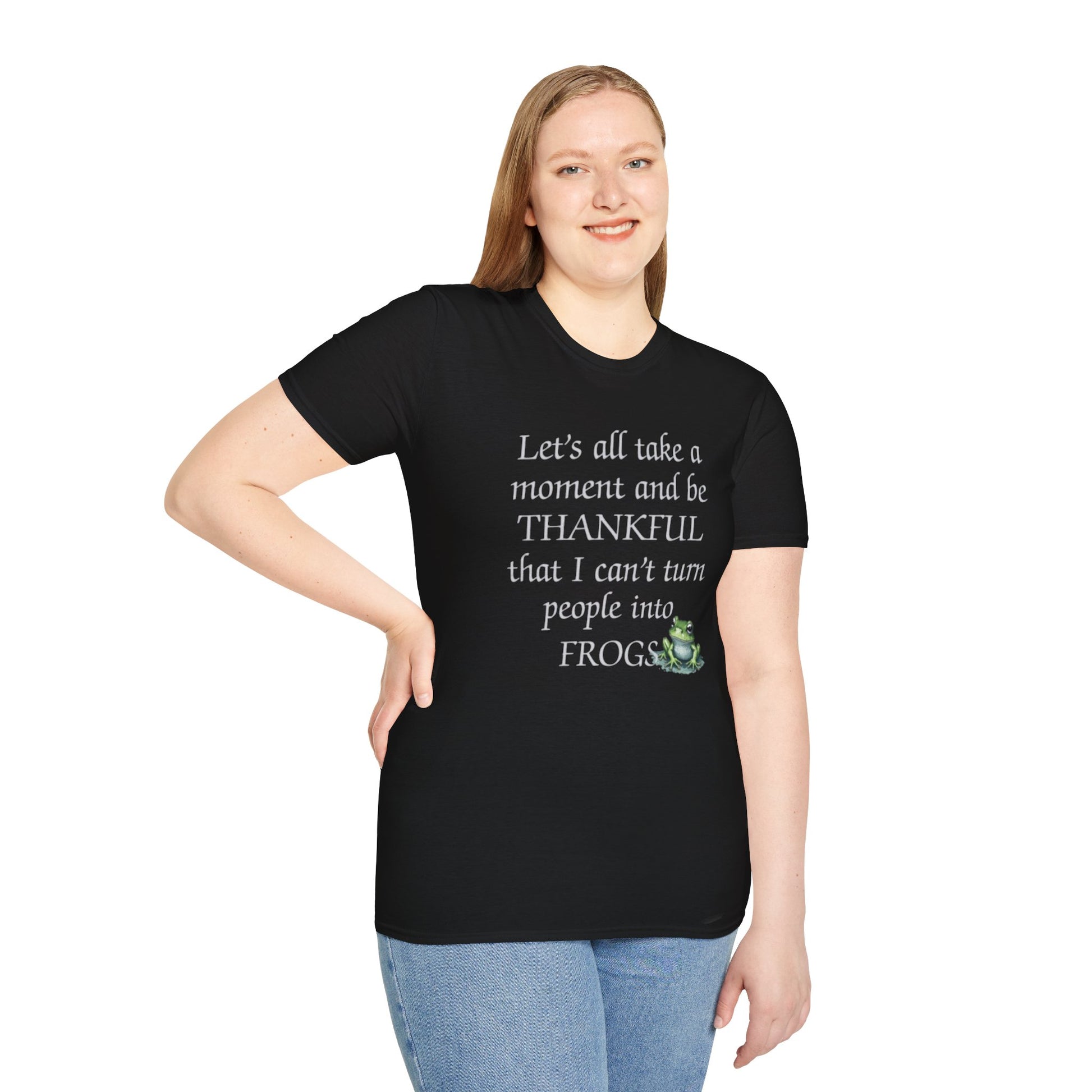 Let's all take a moment to be Thankful, Frog T-Shirt