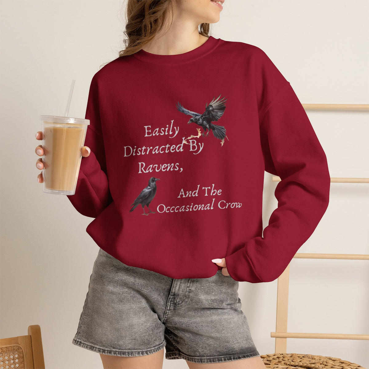 Easily Distracted By Ravens Sweatshirt